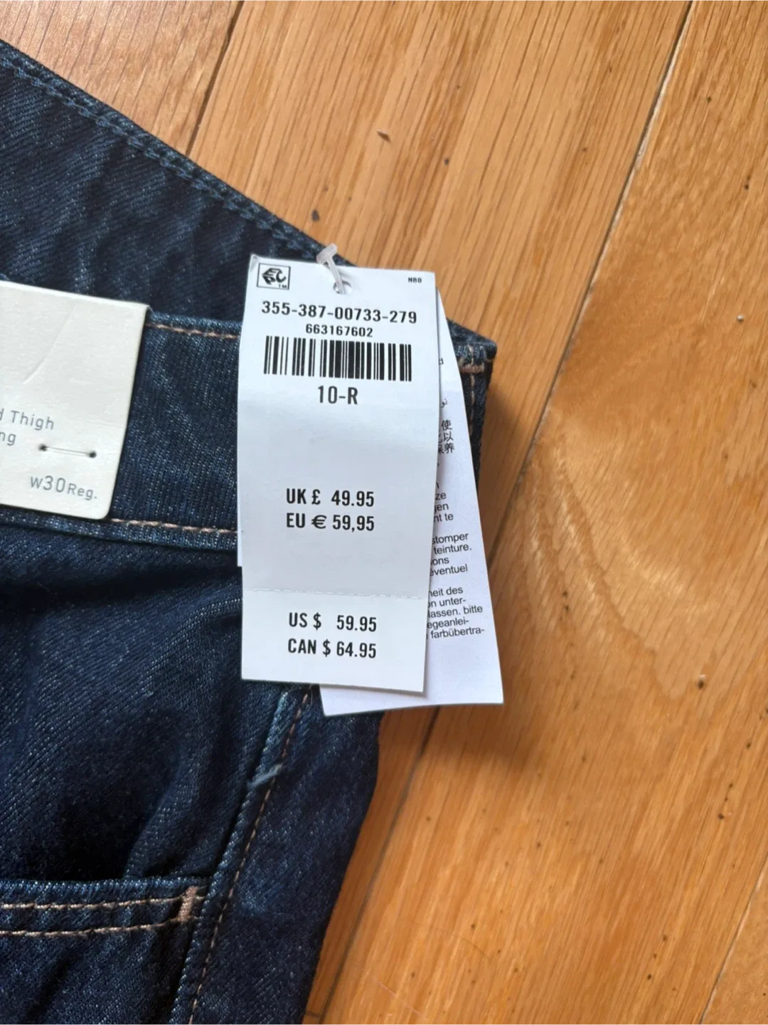 Abercrombie & Fitch Dark Wash Jeans - Size 10 Regular image indicator(2)