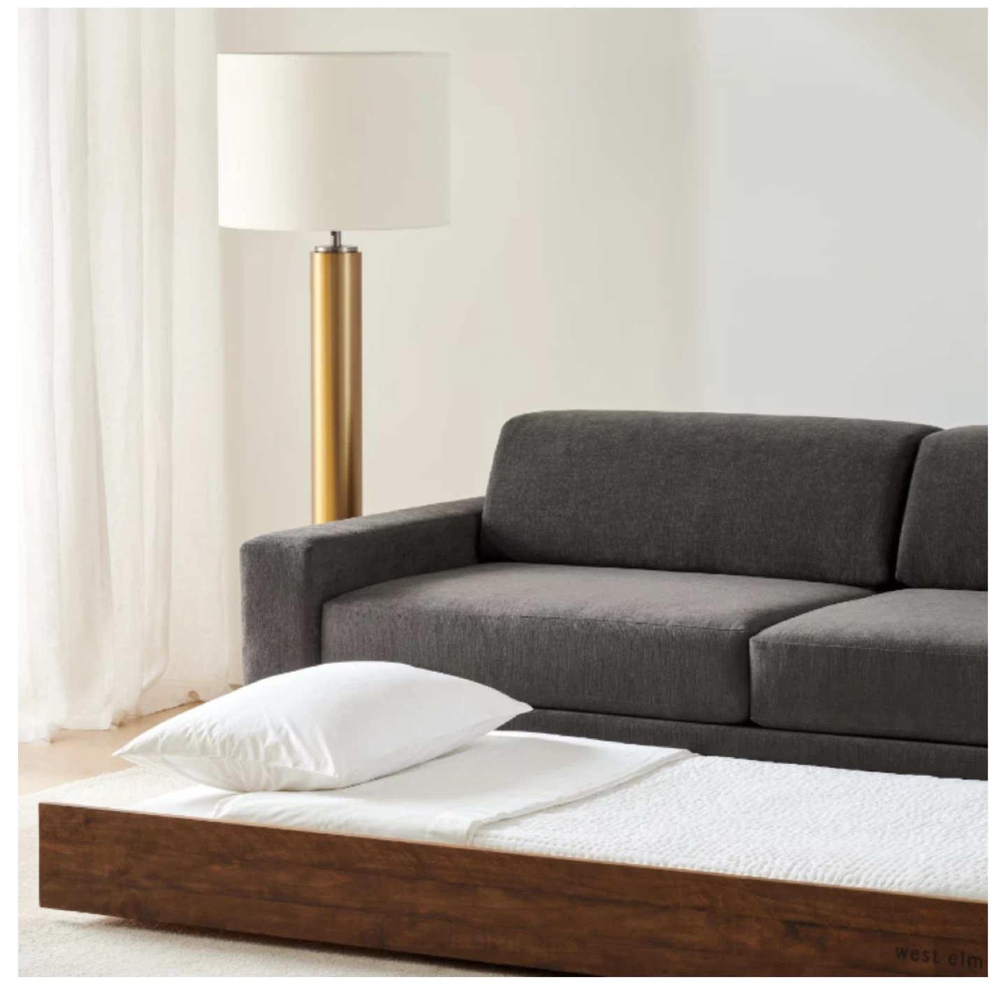 West Elm Sofa with Pullout Bed springhill suites by Marriott
