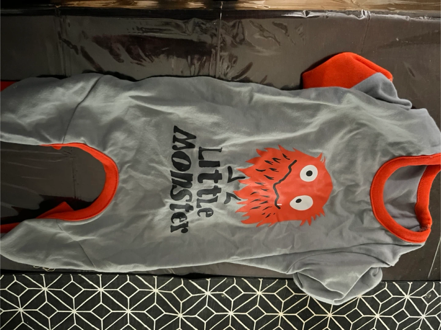 Hot Doggers Little Monster Dog Onesie - Size M/M