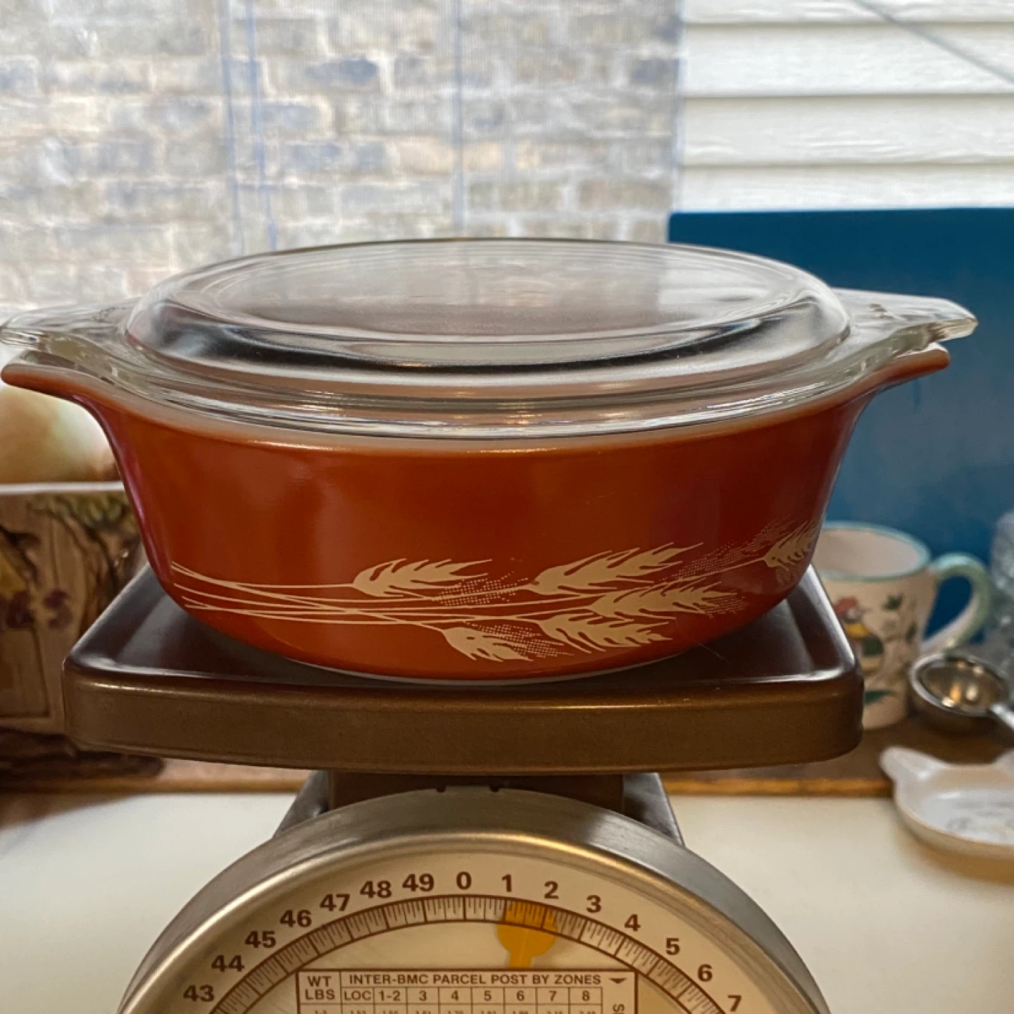 Pyrex Autumn Harvest #471 Vintage Dish With Lid