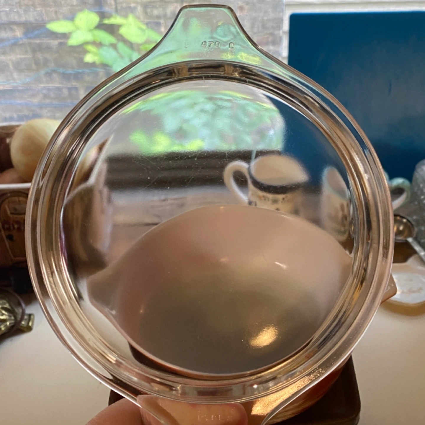 Pyrex Autumn Harvest #471 Vintage Dish With Lid - photo 3