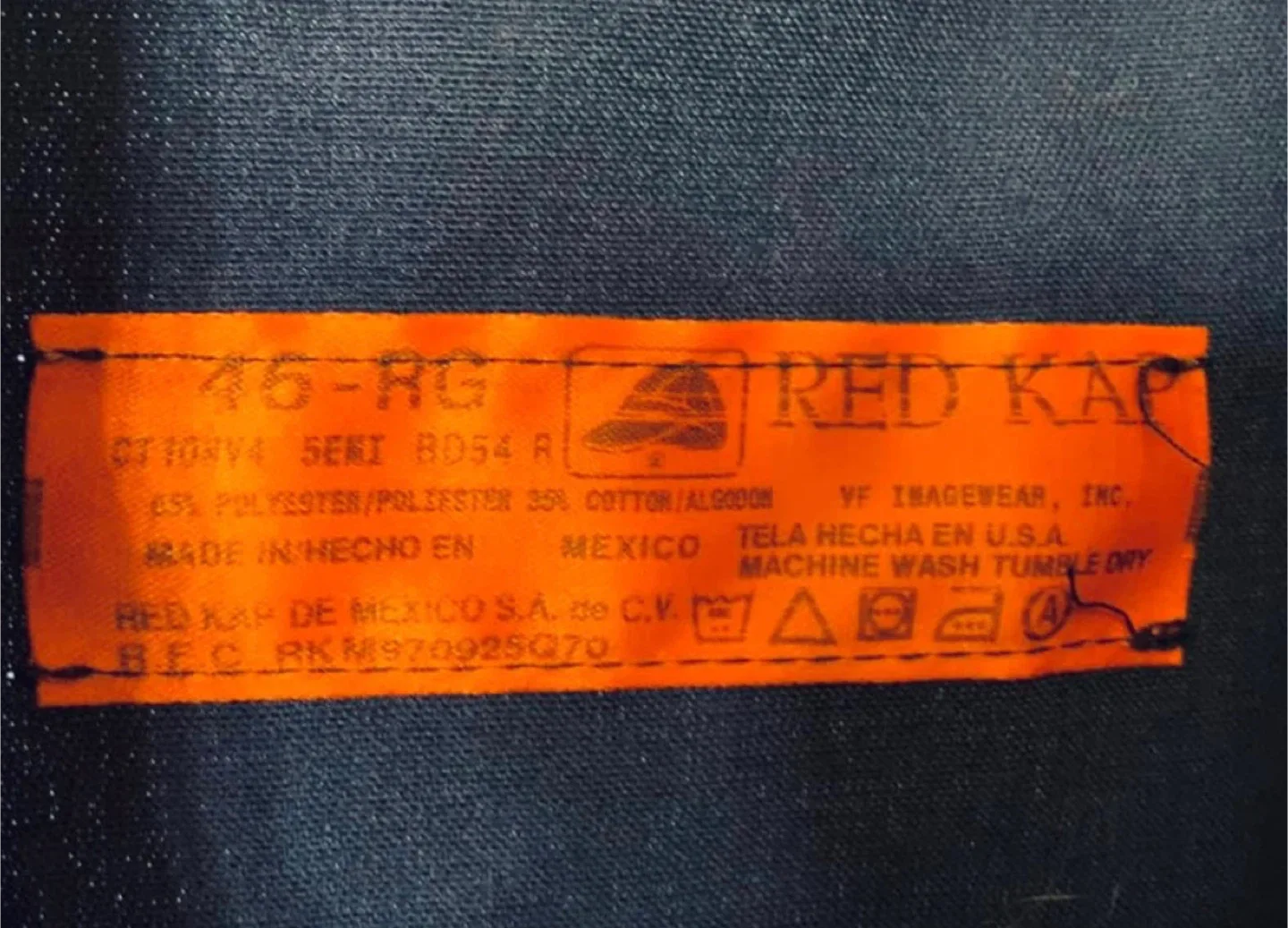 Red Kap BFGoodrich Coveralls Size 46-RG image indicator(3)