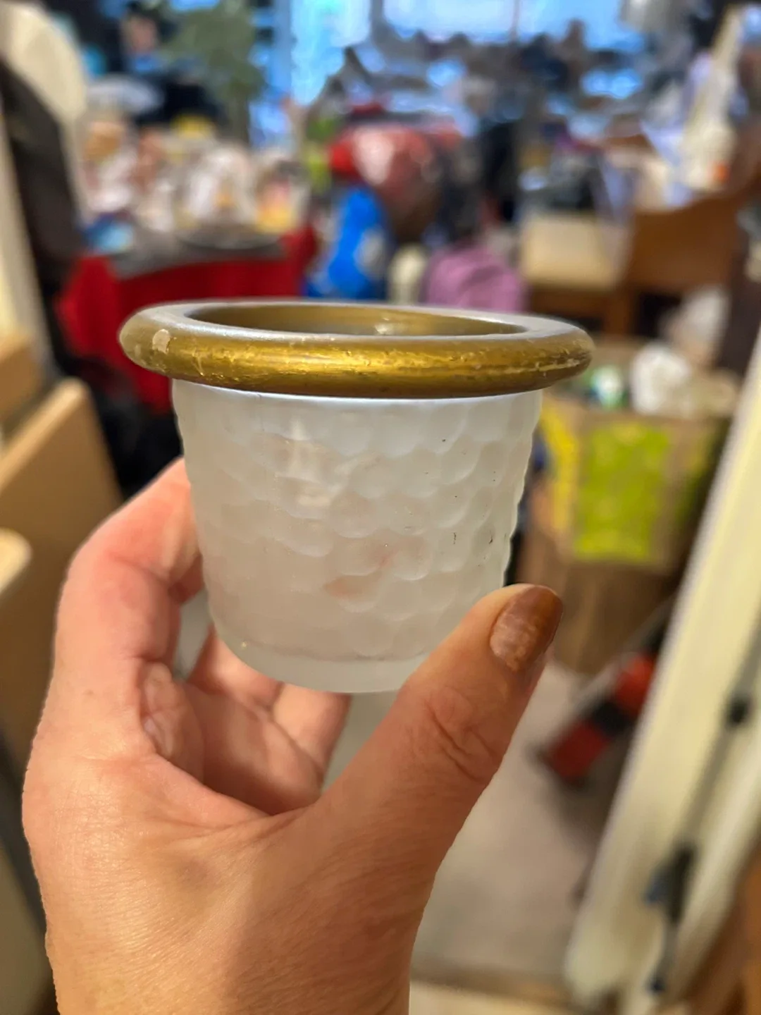 Frosted Glass Candle Holder image indicator(2)