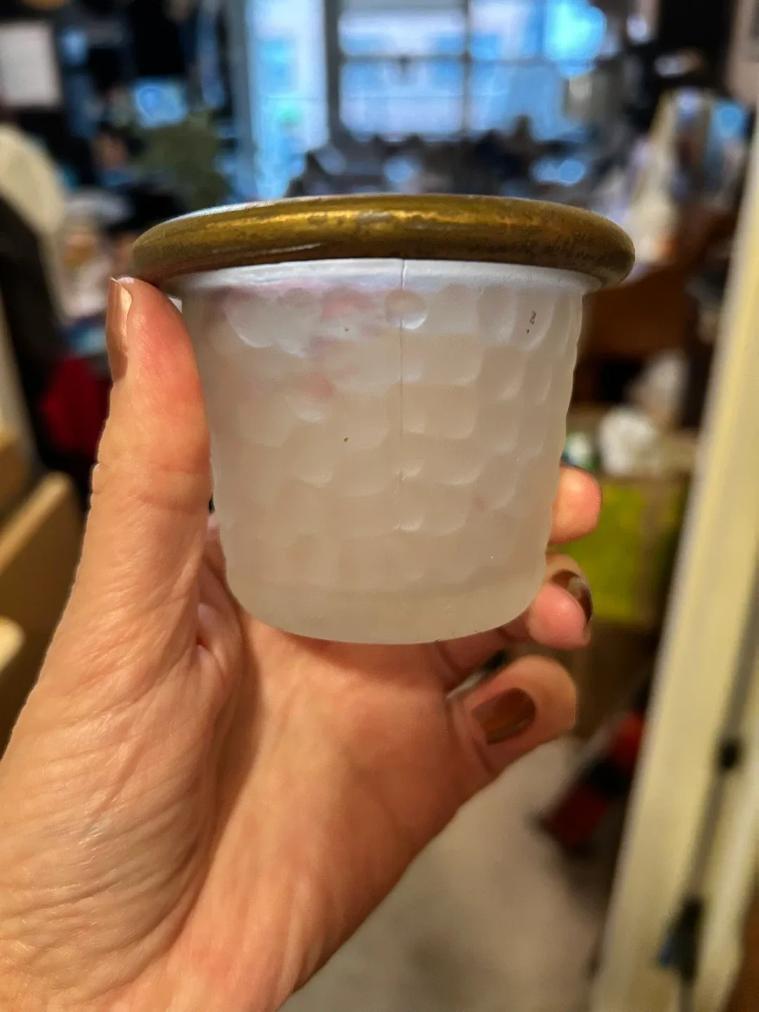 Frosted Glass Candle Holder image indicator(3)