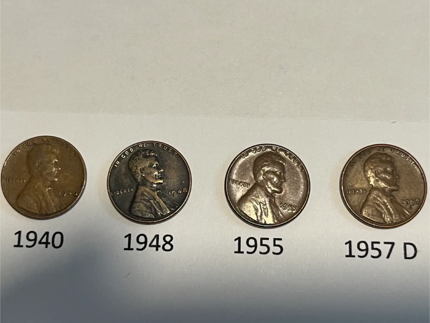 4 Lincoln Wheat Pennies thumbnail