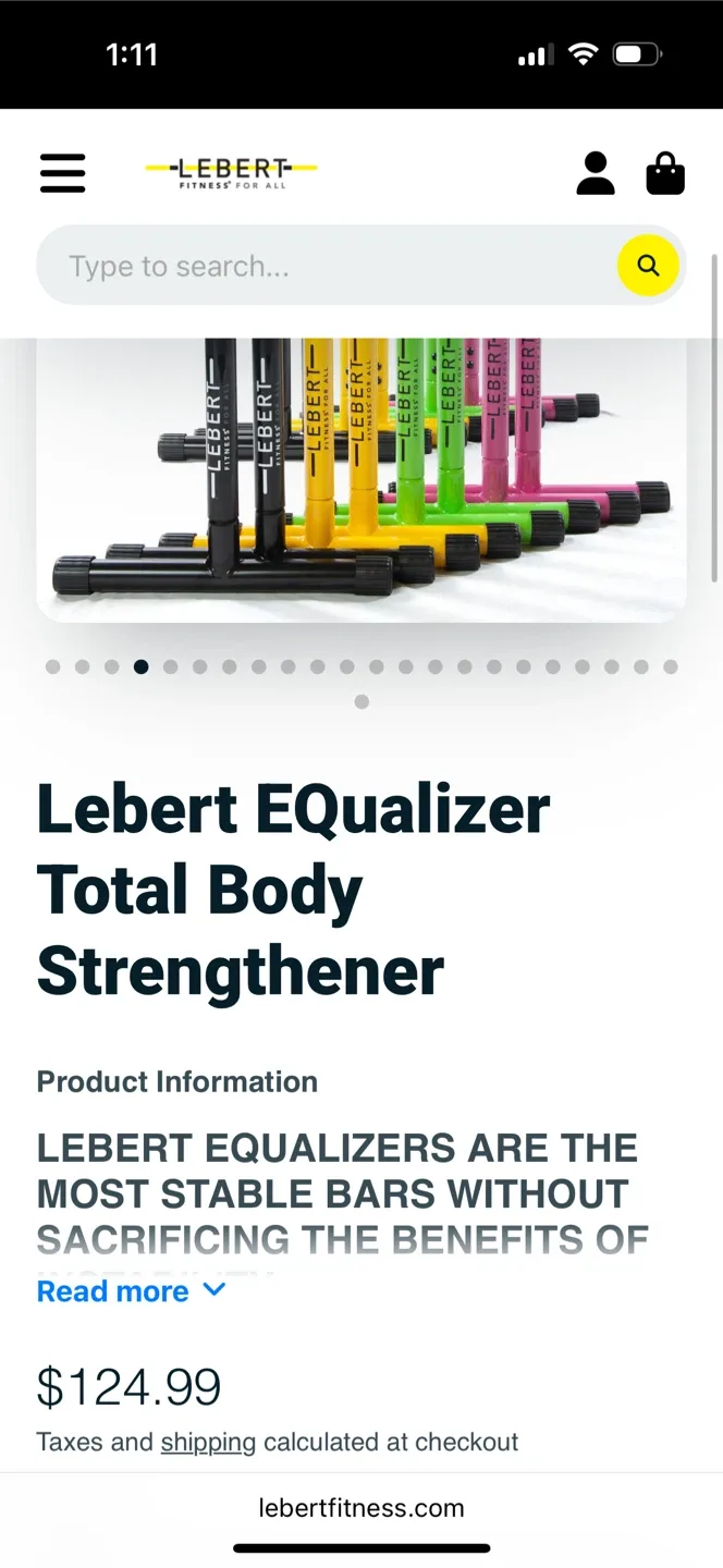 Lebert Fitness Equalizer Bars - Total Body Strength image indicator(6)