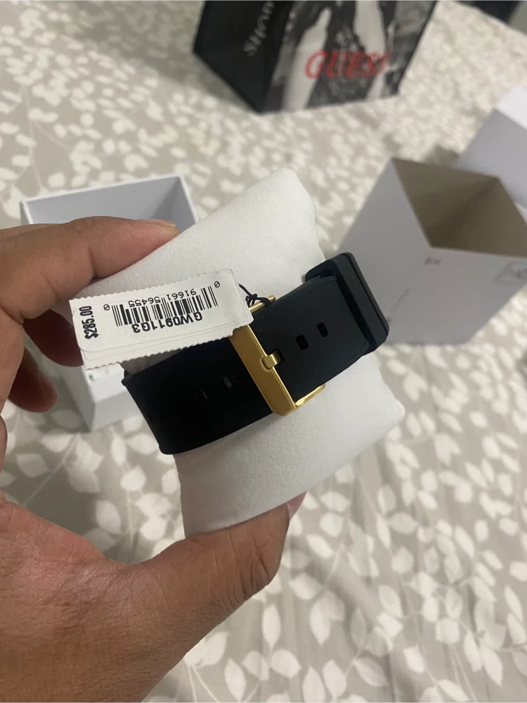 Guess Black & Gold Men's Watch - Like New! image indicator(3)