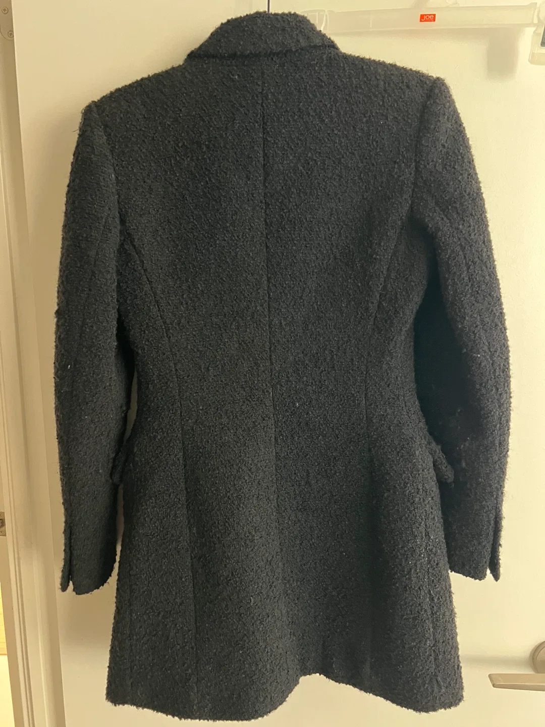 Zara Black Bouclé Coat Size XS image indicator(2)