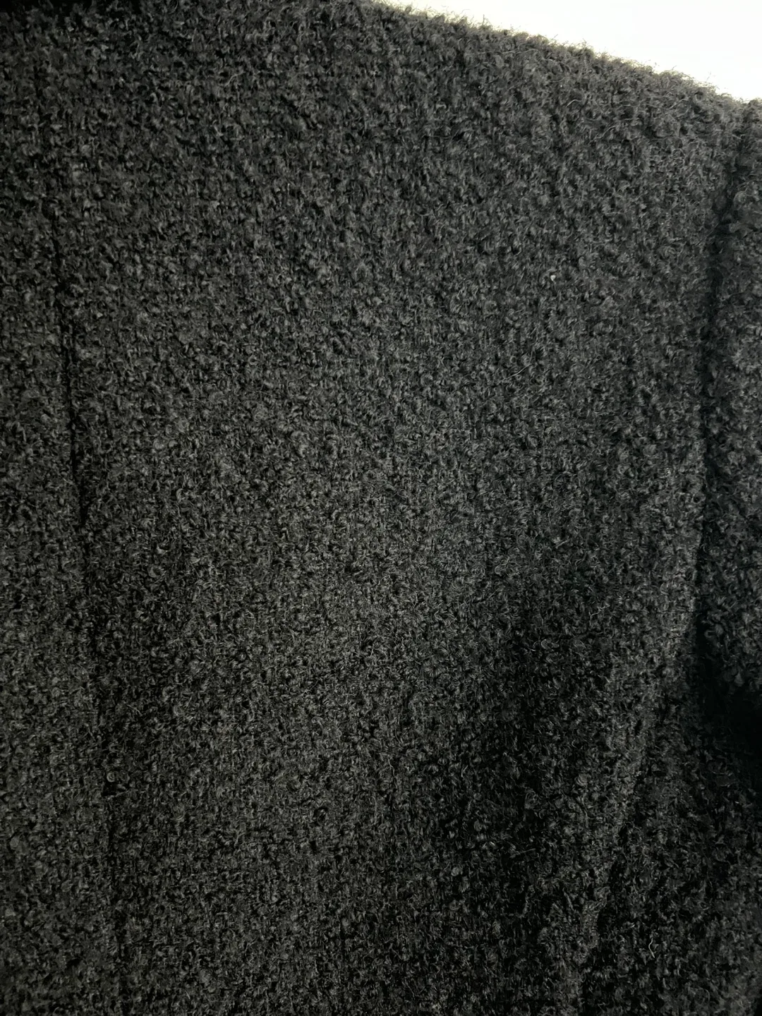 Zara Black Bouclé Coat Size XS image indicator(4)