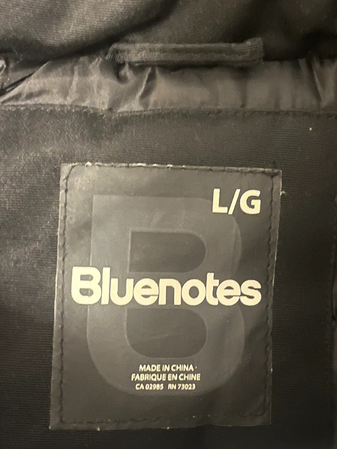 Bluenotes Men's Black Winter Jacket sz L image indicator(3)