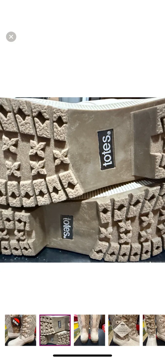 NWT Totes Women's T-Maui Quilted Duck Boots image indicator(2)