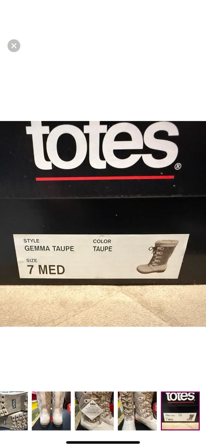 NWT Totes Women's T-Maui Quilted Duck Boots image indicator(6)