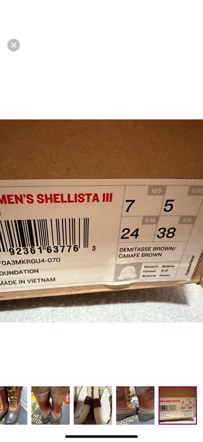 NWT The North Face Shellista III Women's Boots - Size 7 image indicator(5)