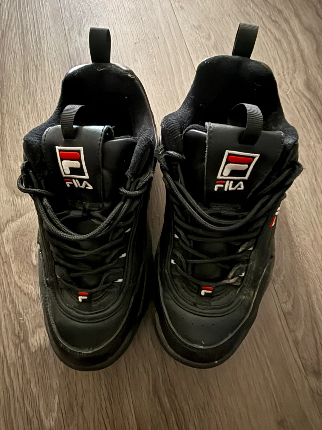 Fila Disruptor II Black Sneakers - Size 6.5