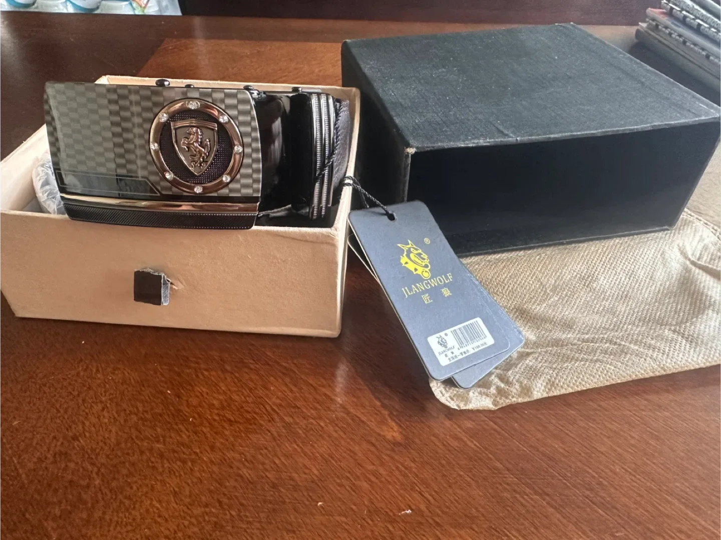 Ferrari Automatic Buckle Belt, 49 inch image indicator(2)