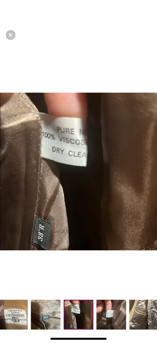 Crombie Wool Coat - Size 38R image indicator(6)