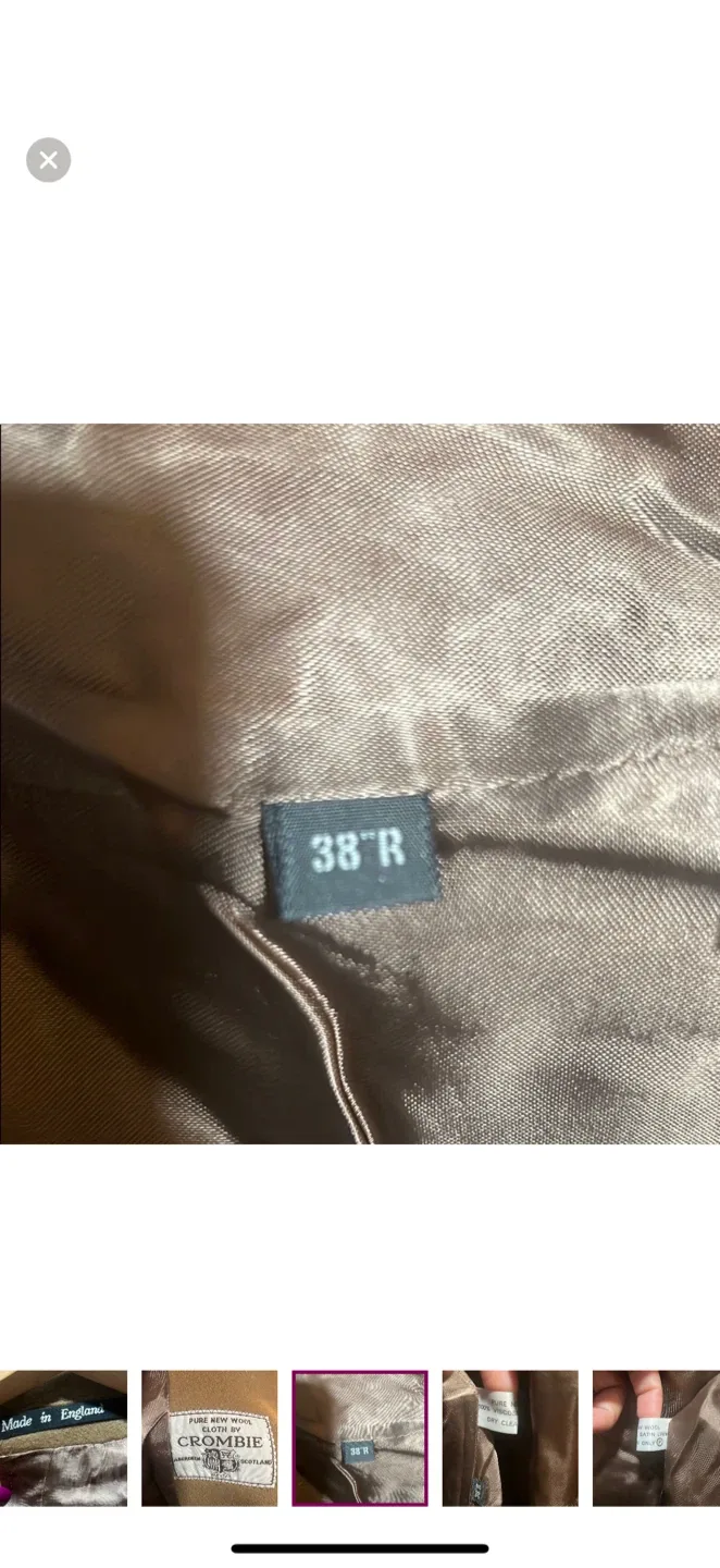 Crombie Wool Coat - Size 38R image indicator(5)