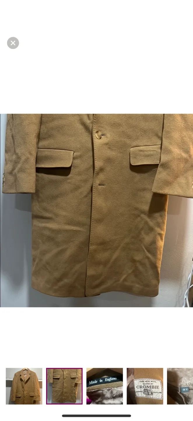 Crombie Wool Coat - Size 38R image indicator(2)