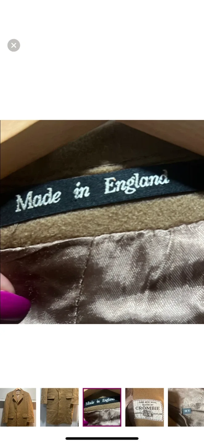 Crombie Wool Coat - Size 38R image indicator(3)