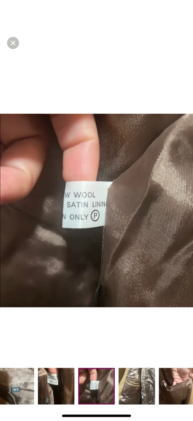 Crombie Wool Coat - Size 38R image indicator(7)