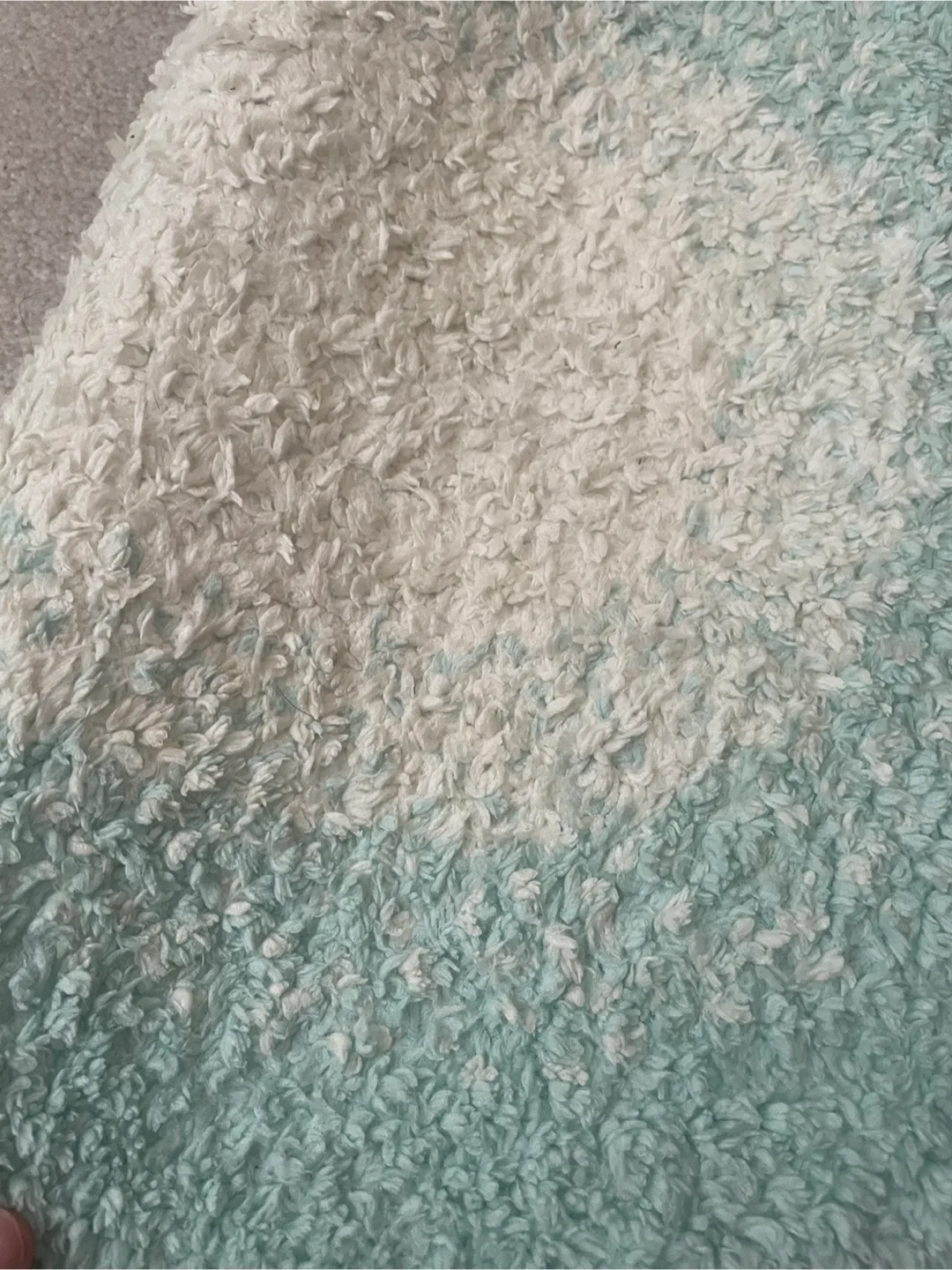 Oval Bath Mat - Light Blue/White image indicator(3)