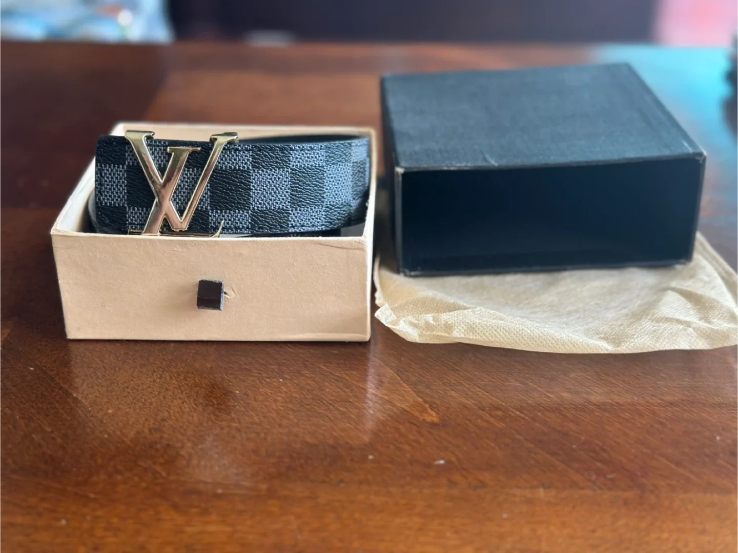 Louis Vuitton Damier Graphite Belt image indicator(4)