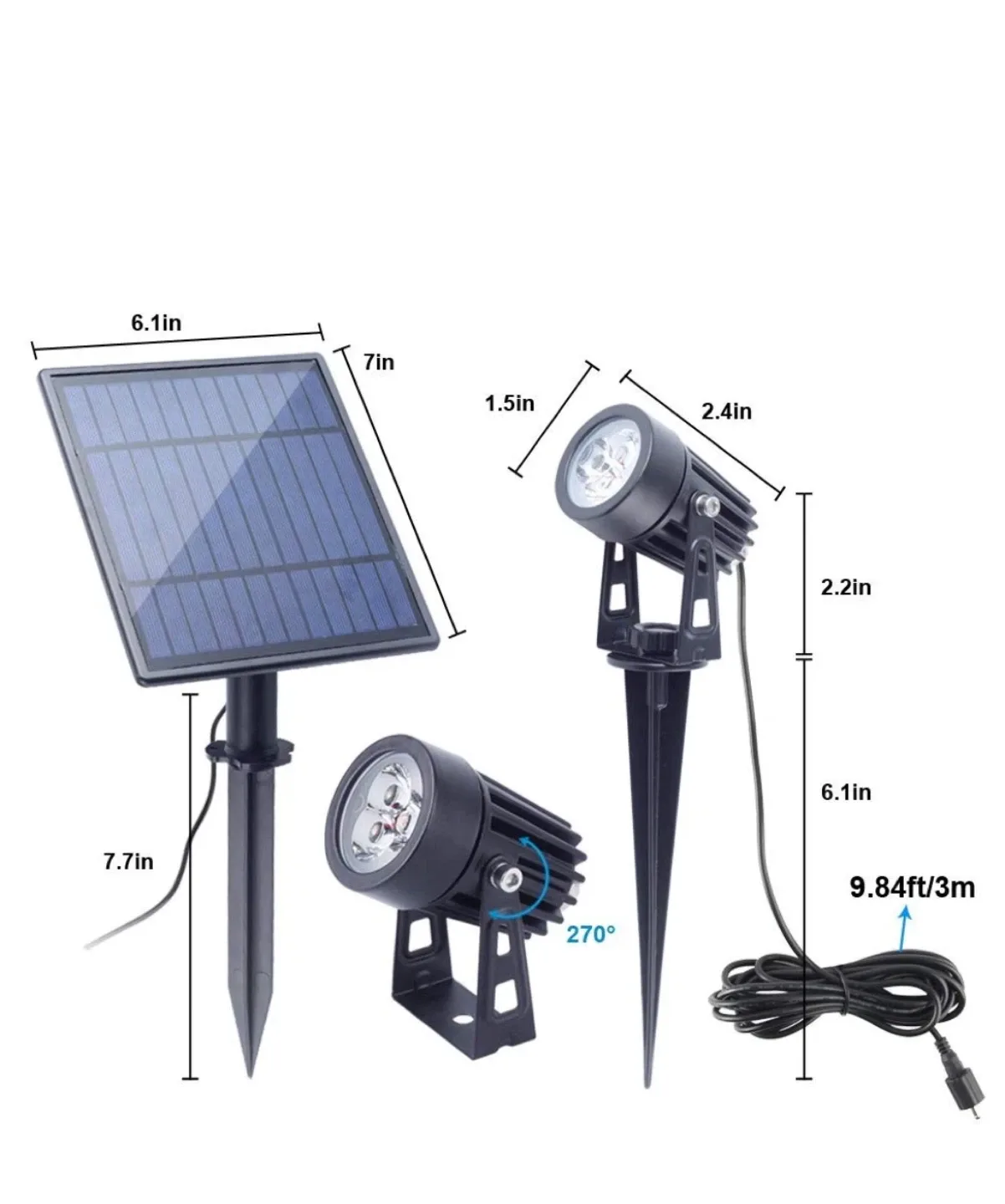 Solar Powered Spotlights Outdoor image indicator(2)