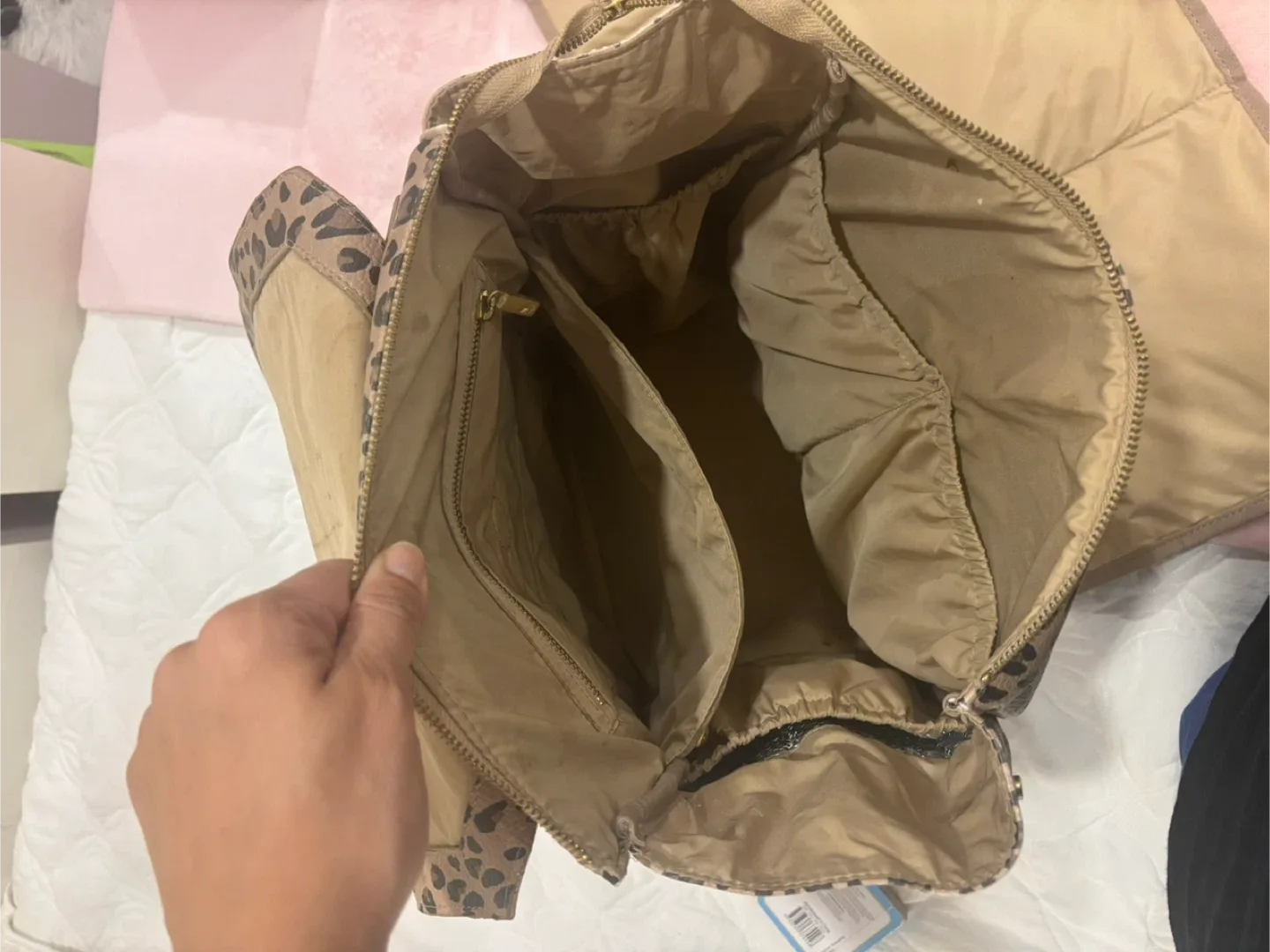 Freshly picked Leopard Print Convertible Diaper Bag image indicator(4)