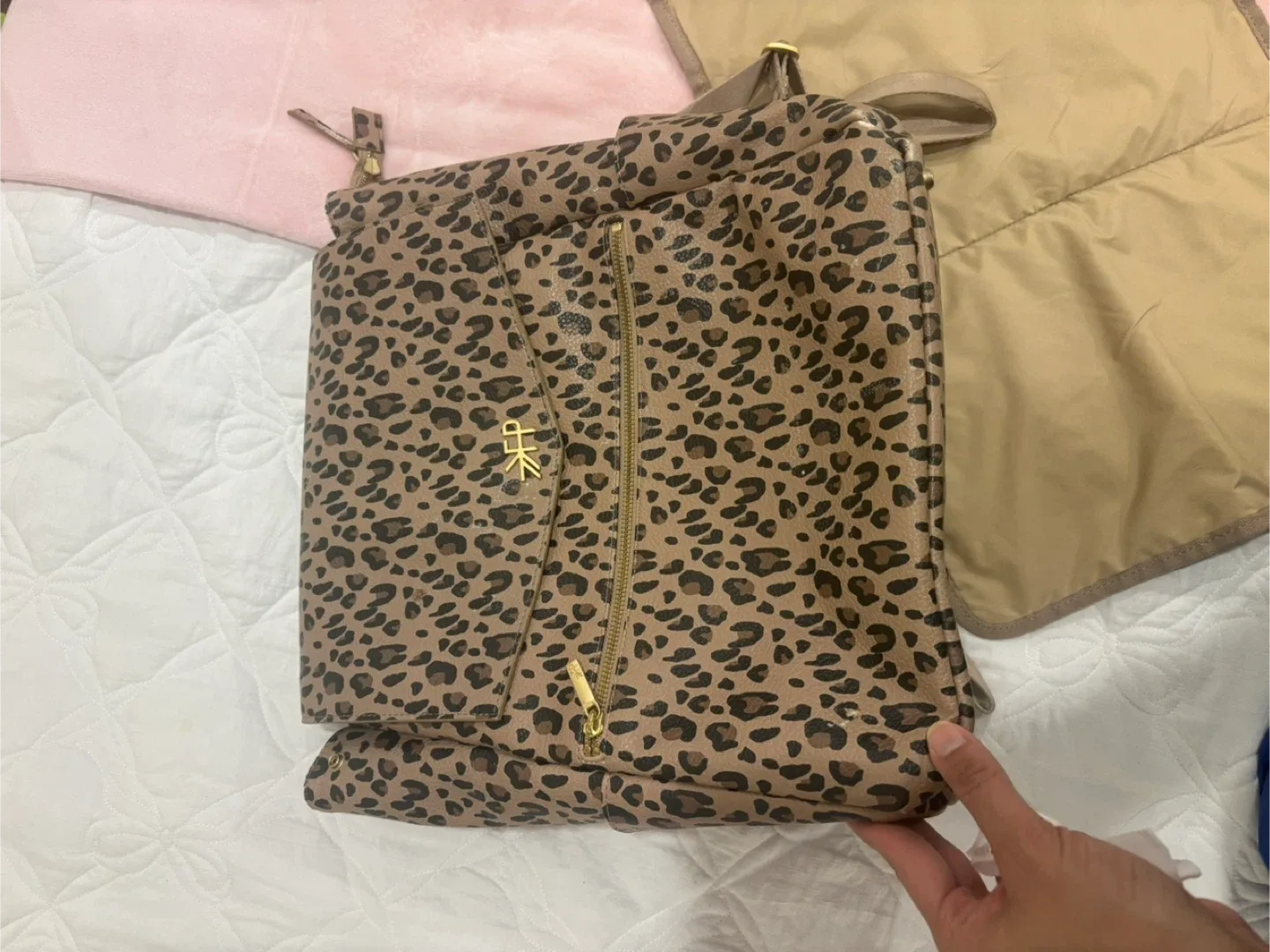 Freshly picked Leopard Print Convertible Diaper Bag image indicator(3)