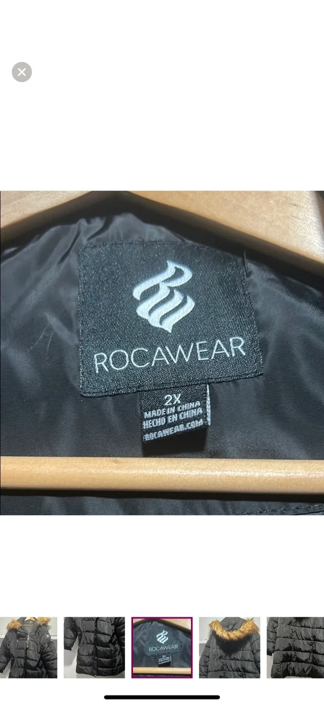 Rocawear Black Puffer Coat - Size 2X image indicator(3)