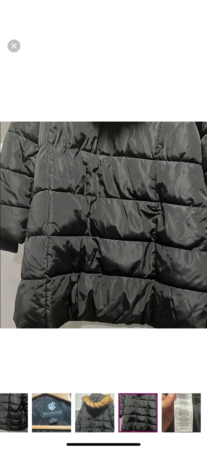Rocawear Black Puffer Coat - Size 2X image indicator(5)