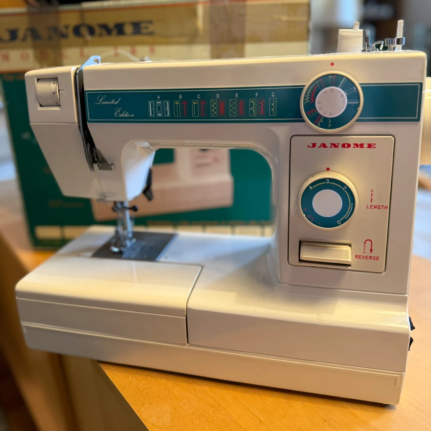 Janome Model 108 Sewing Machine with Box