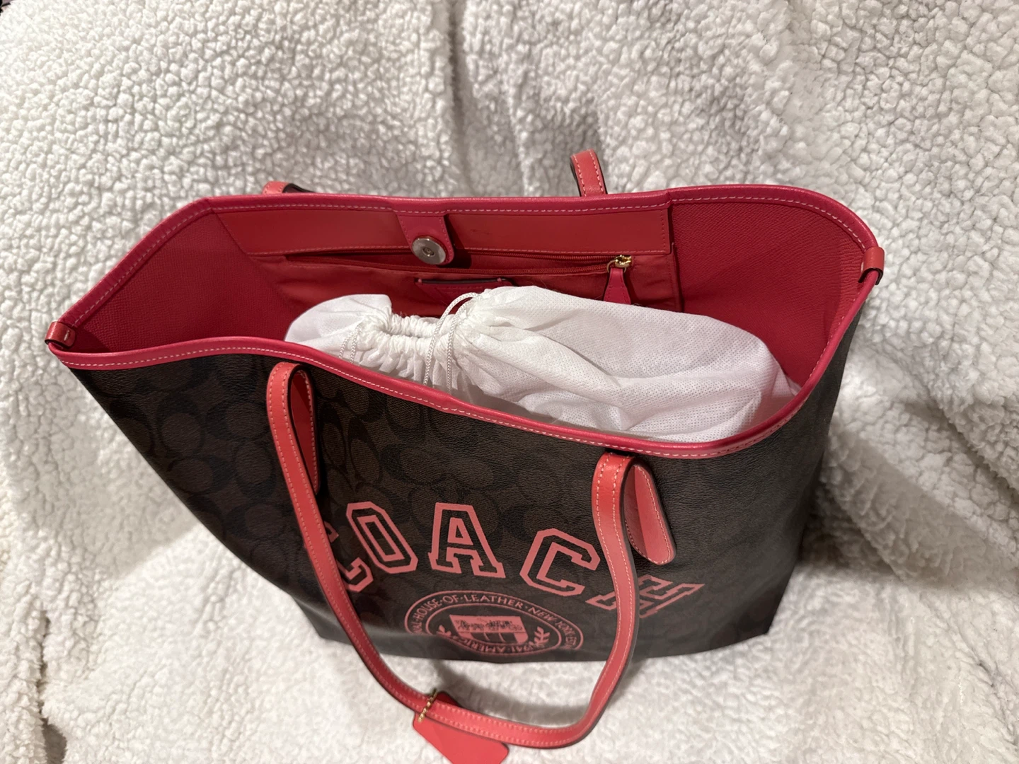 Coach Tote Bag - Brown & Pink - photo 2