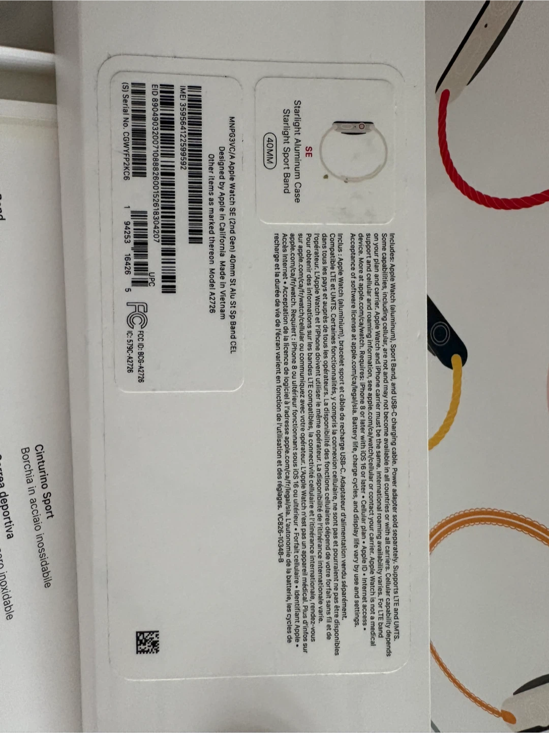Apple Watch SE (2nd Gen) 40mm- Starlight - photo 4