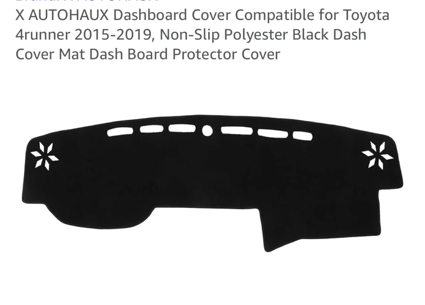 AUTOHAUX Toyota 4Runner Dashboard Cover - Black