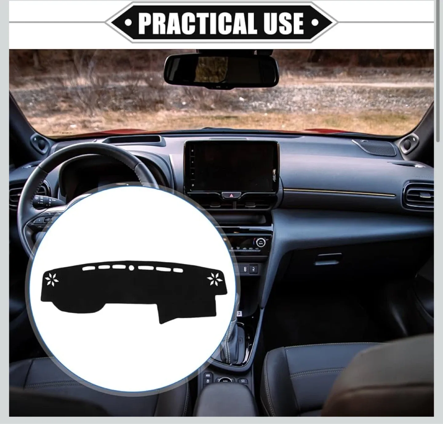 AUTOHAUX Toyota 4Runner Dashboard Cover - Black image indicator(2)