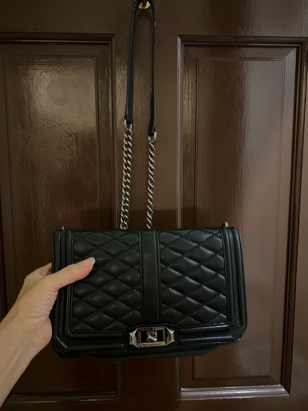 Rebecca Minkoff Black Quilted Leather Crossbody Bag - photo 2