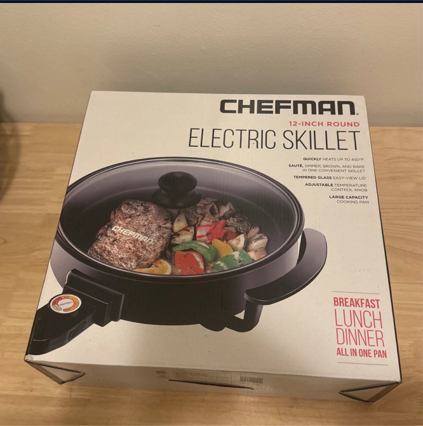 Chefman 12-Inch Round Electric Skillet