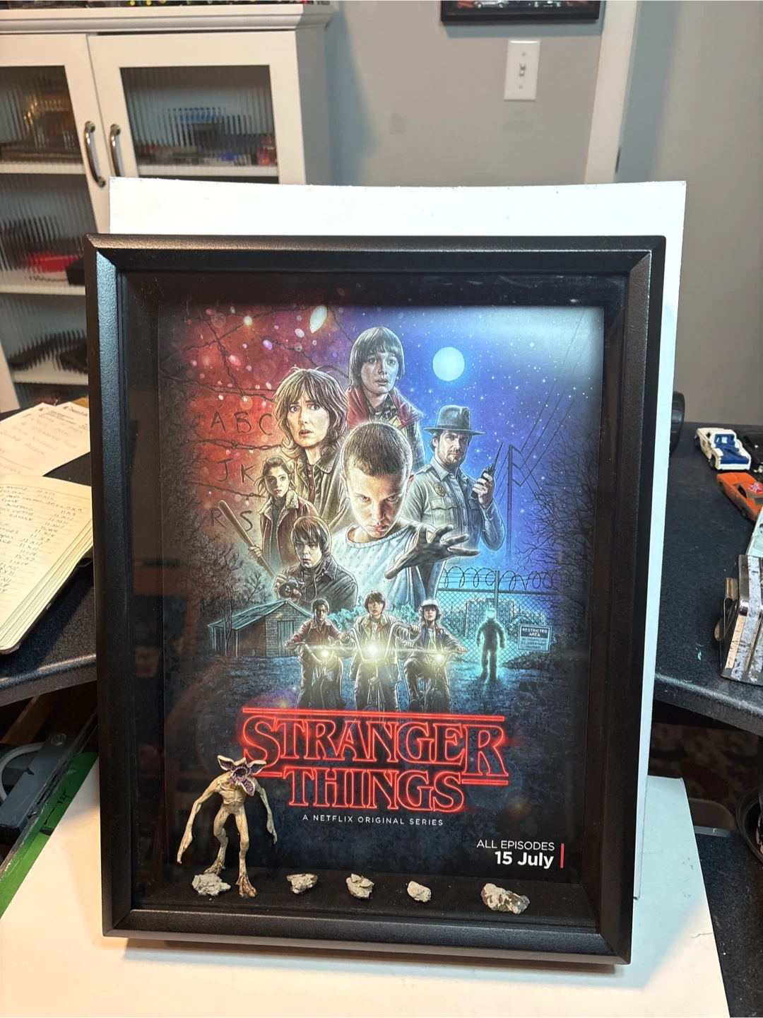 Stranger Things Framed Art shadow box hand crafted