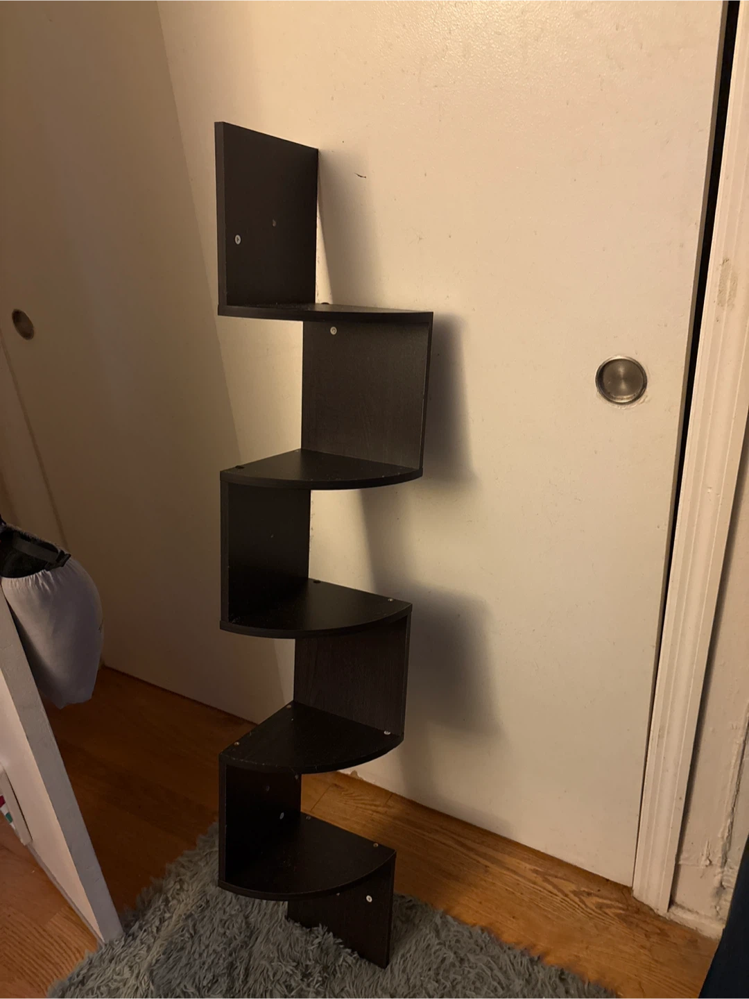 Dark Brown Corner Shelf