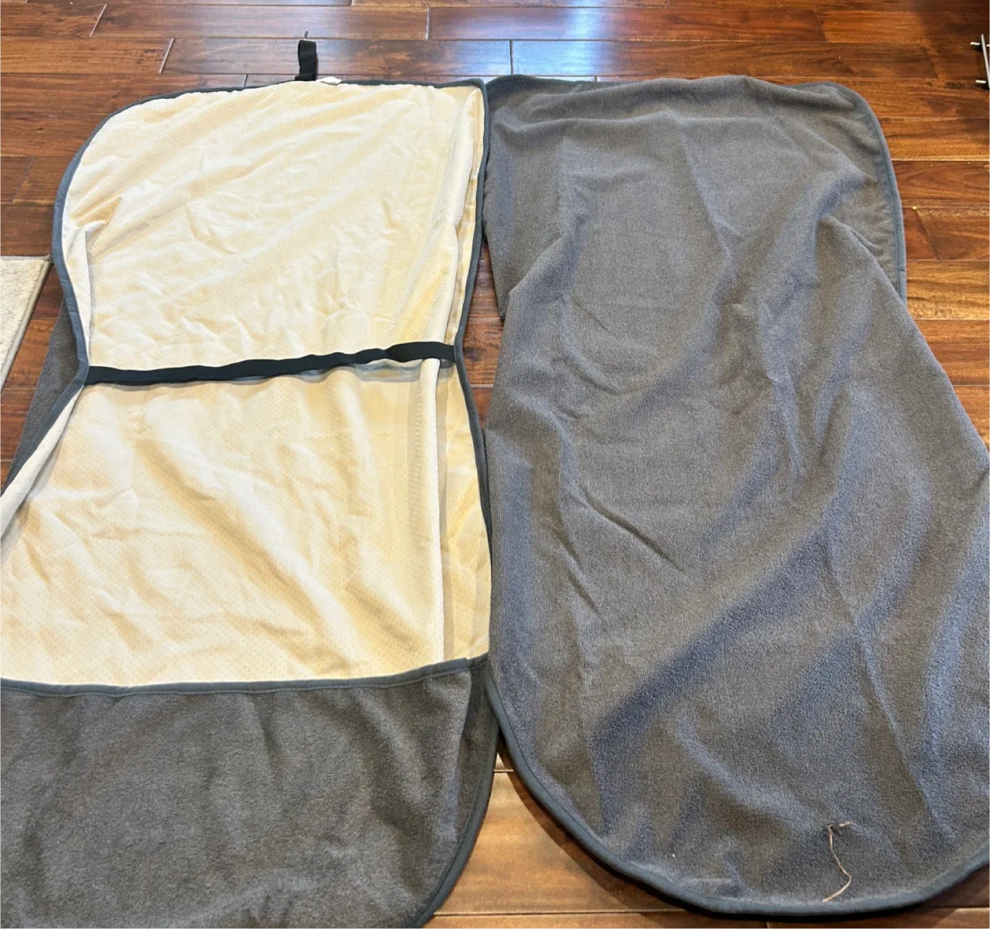 Grey Car Seat Cover - Waterproof & Easy Storage image indicator(3)