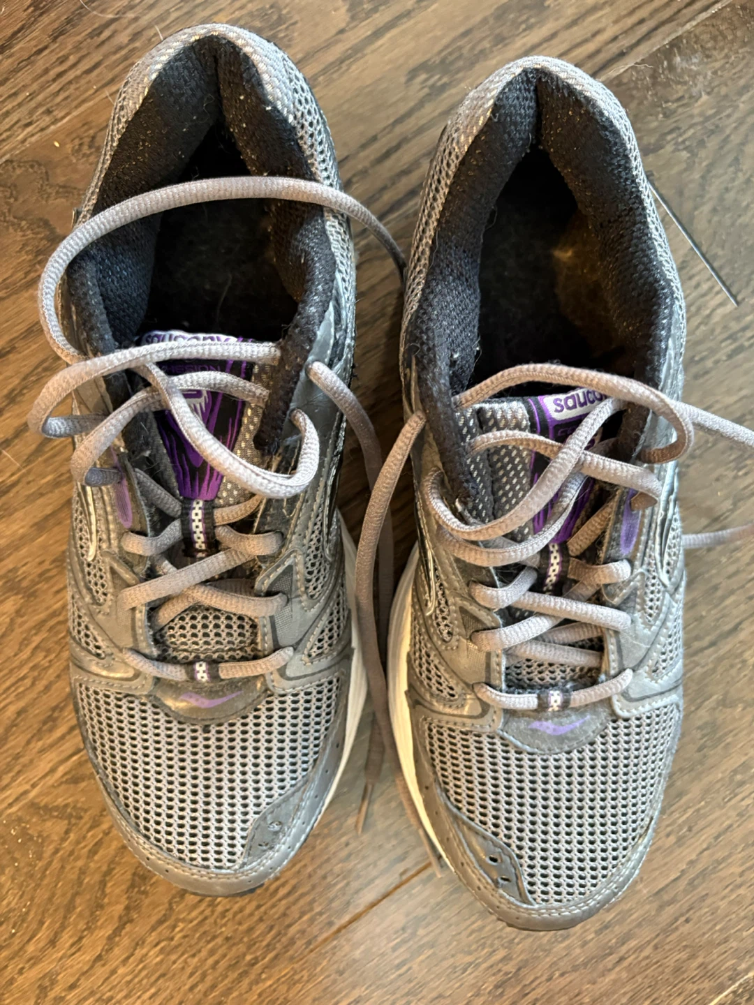 Saucony Cohesion Running Shoes - Grey & Purple
