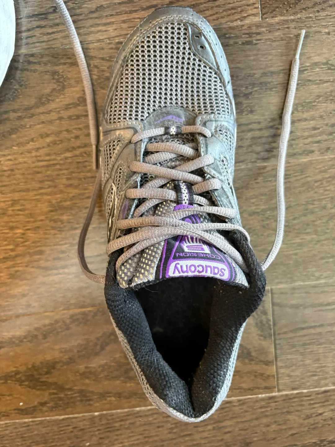 Saucony Cohesion Running Shoes - Grey & Purple image indicator(2)