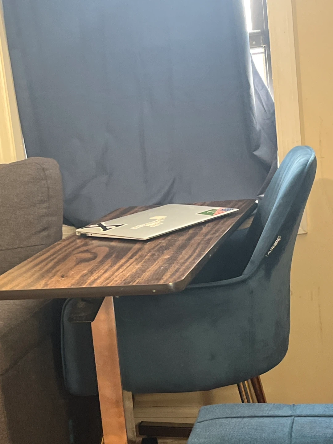 Adjustable Laptop Desk Table with Chair - photo 4