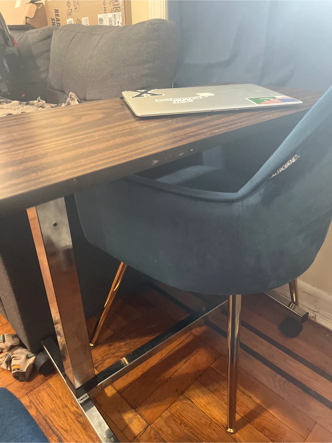 Adjustable Laptop Desk Table with Chair - photo 2