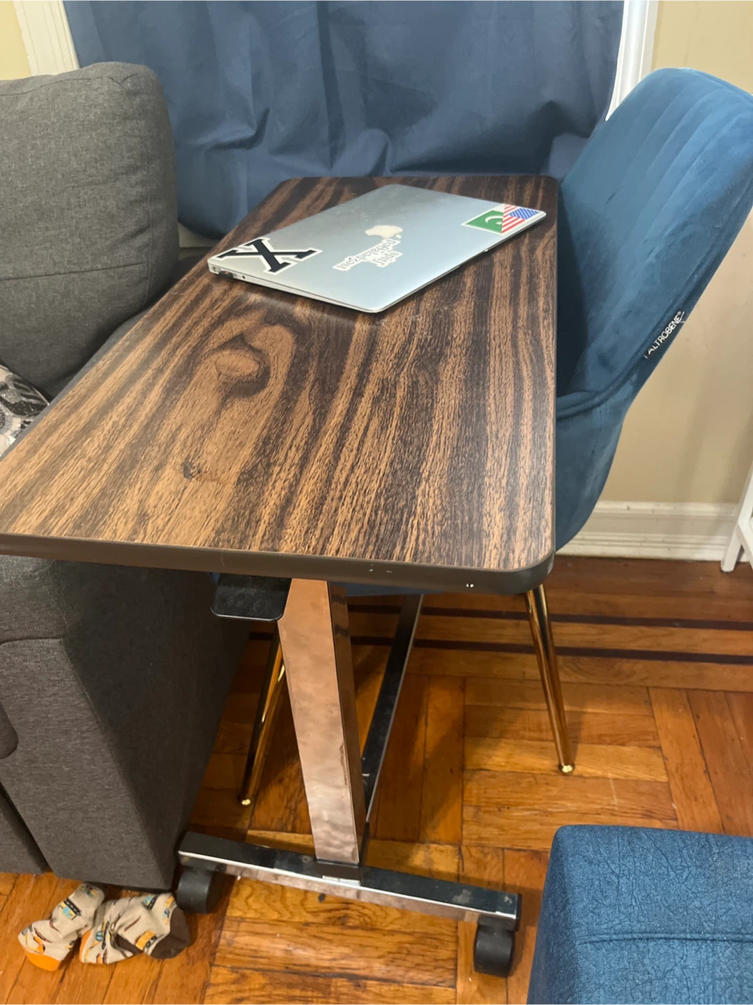 Adjustable Laptop Desk Table with Chair - photo 3