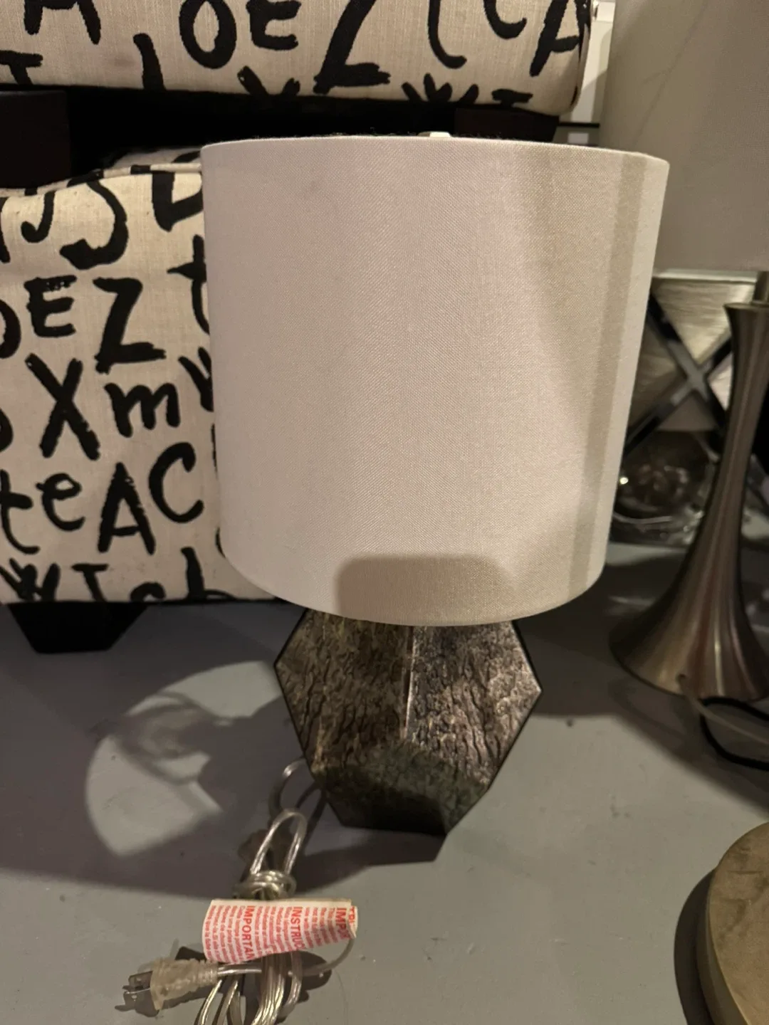 Small Table Lamp with White Shade image indicator(3)