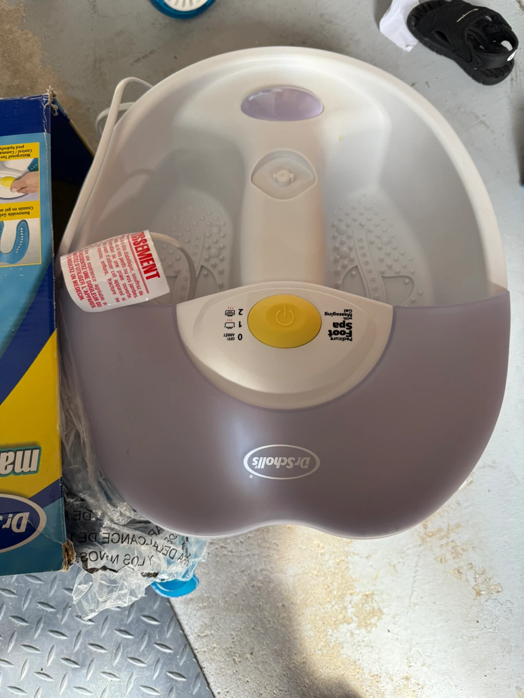 Dr. Scholl's Massaging Gel Pedicure Foot Spa - photo 2