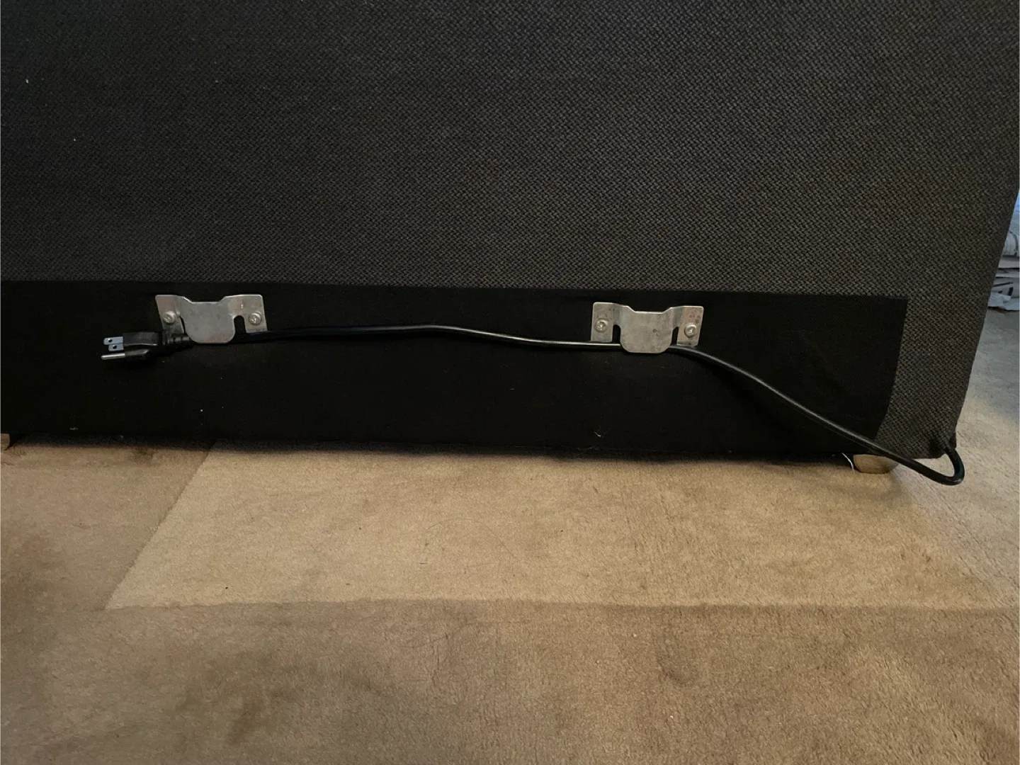 Grey Sofa with Built-in Power Outlet image indicator(6)