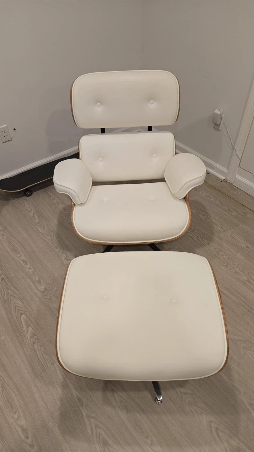 Eames Style Lounge Chair & Ottoman - photo 2